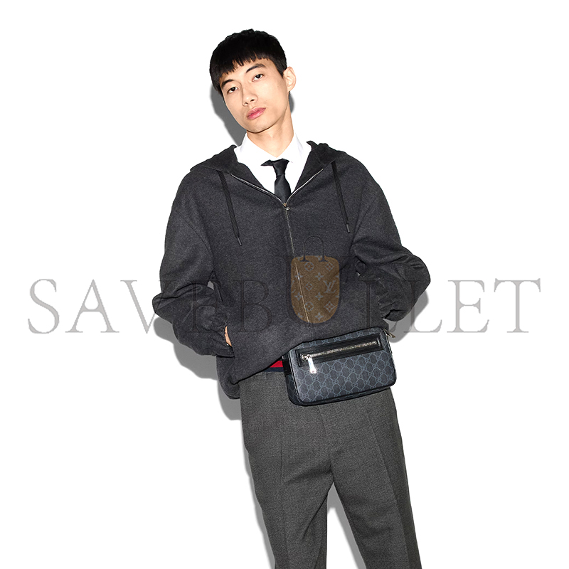 G*u*i gg black small belt bag 792094 (24*14*5.5cm)